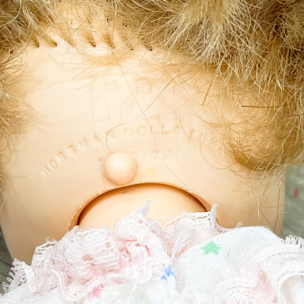 Vintage 1972 Horsman Baby Doll Pull String Pink Bunting Sleepy Eyes 12‎ Inch - Picture 14 of 15